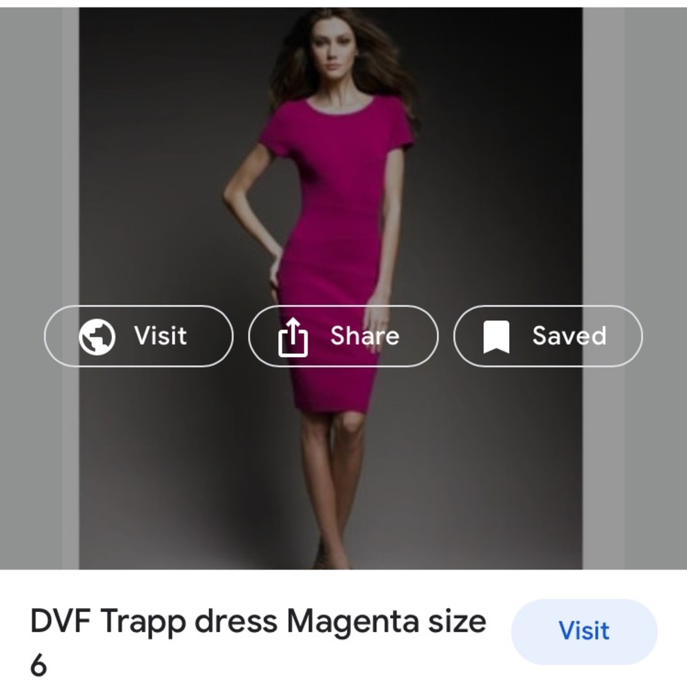 Dvf trap dress size 8 fits small